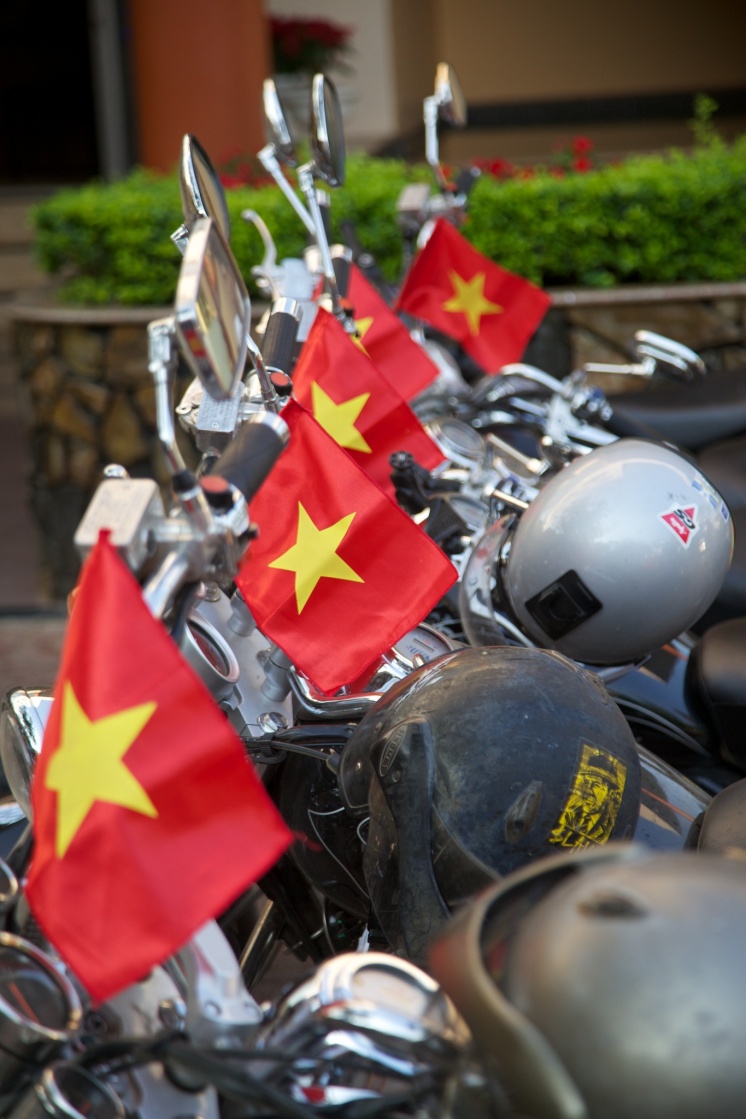 Flags on bikes